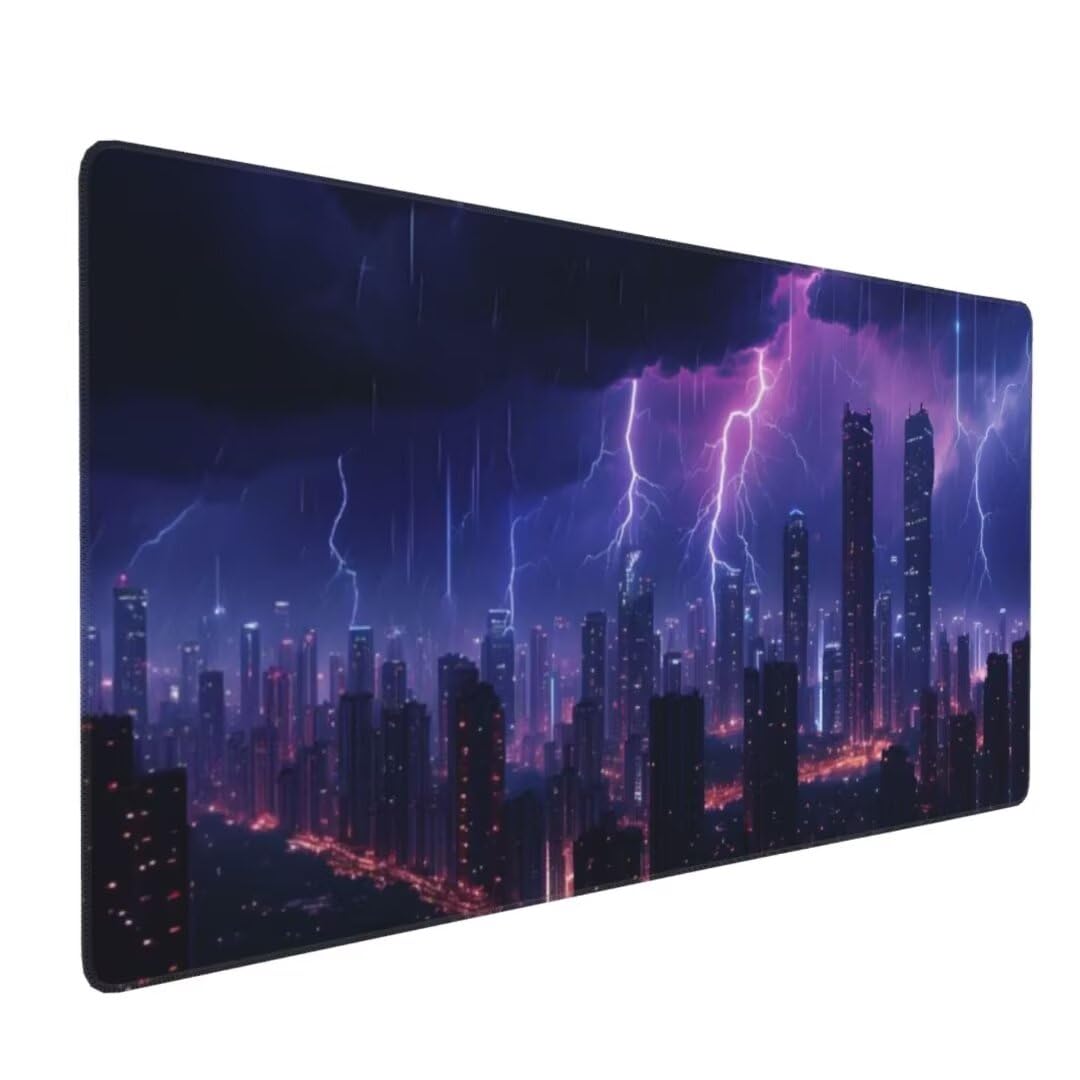 Alfombrilla Ratón Púrpura Alfombrilla Ratón XXL 1500x800 Gaming Tapete Escritorio Iluminación Mouse Pad, Base Goma Antideslizante, Mejora Precisión y Velocidad Gaming Mousepad, para Gamers Z2-709