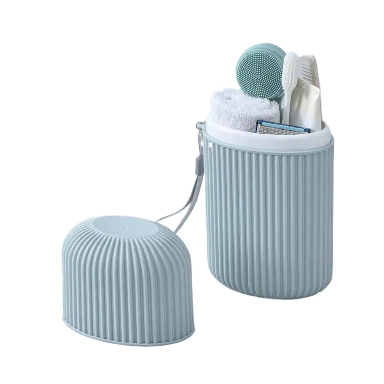 3pcs Tooth Cup Travel Mouthwash Portable Essential For Trips Toothbrush Case With Lid Multifunctional Storage Set For Toothpaste