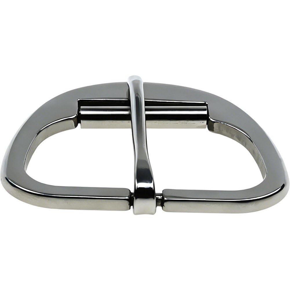 Casiler Stainless Steel Roller Cinch Buckle, Metal Clip Replacement for Horse Belly Belt Equestrian Riding Gear