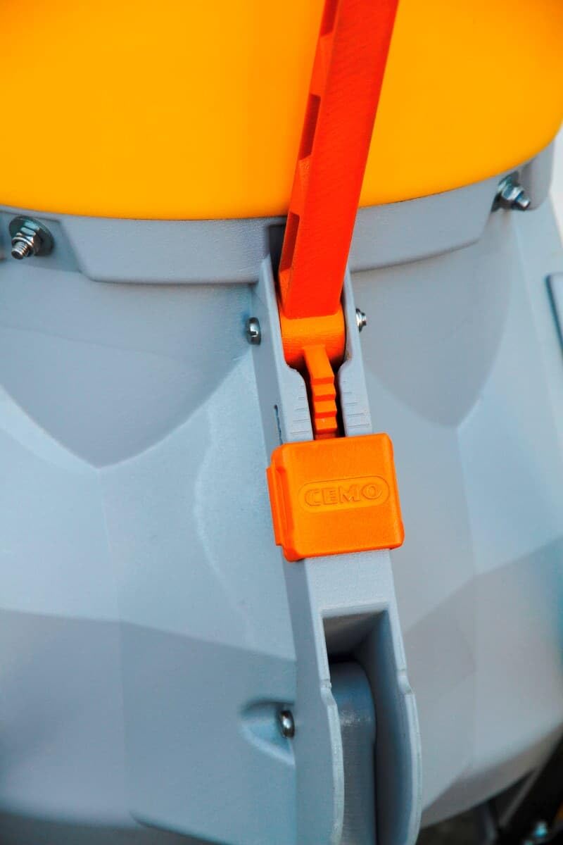 Cemo 10643 Épandeur SW de 35 C, gris/jaune, 35 l