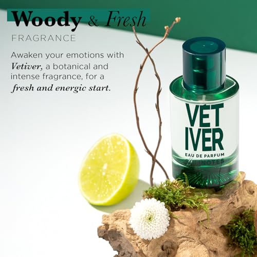 Image of Solinotes Vetiver Eau de Parfum, Bergamot & Amberwood, Vegan, 1.7 Fl Oz