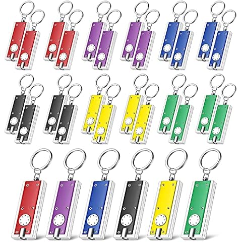 Geosar 30 Llaveros de Linterna LED Pequeños Cover