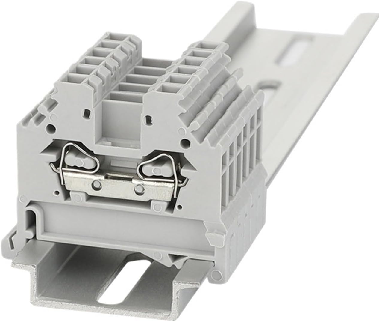 10Pcs 280-101 Spring-Cage Connection Mount 2-Conductor 2.5 mm² 280 101 Clamp Wire Connector Din Rail Terminal Block