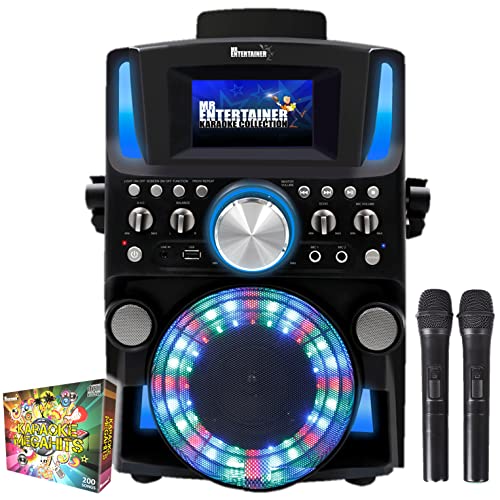 Machine de karaoké Bluetooth Groovebox avec CDG écran intégré et 200 chansons incluses