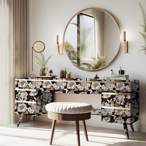 Papier peint à décoller et à coller pour chambre et décoration de meubles