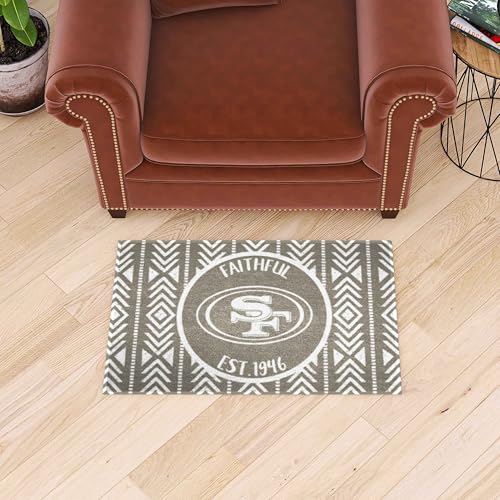 Alfombra de inicio San Francisco 49ers NFL con acabado resistente 3