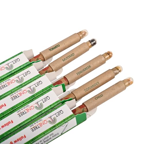 Image of GIFTONETREE Eco Friendly Plantable Seed Pens | Return Gift | Corporate Gifting | Best for Distributing in School (Self-Design Pen in Box, 15, count), Multicolor
