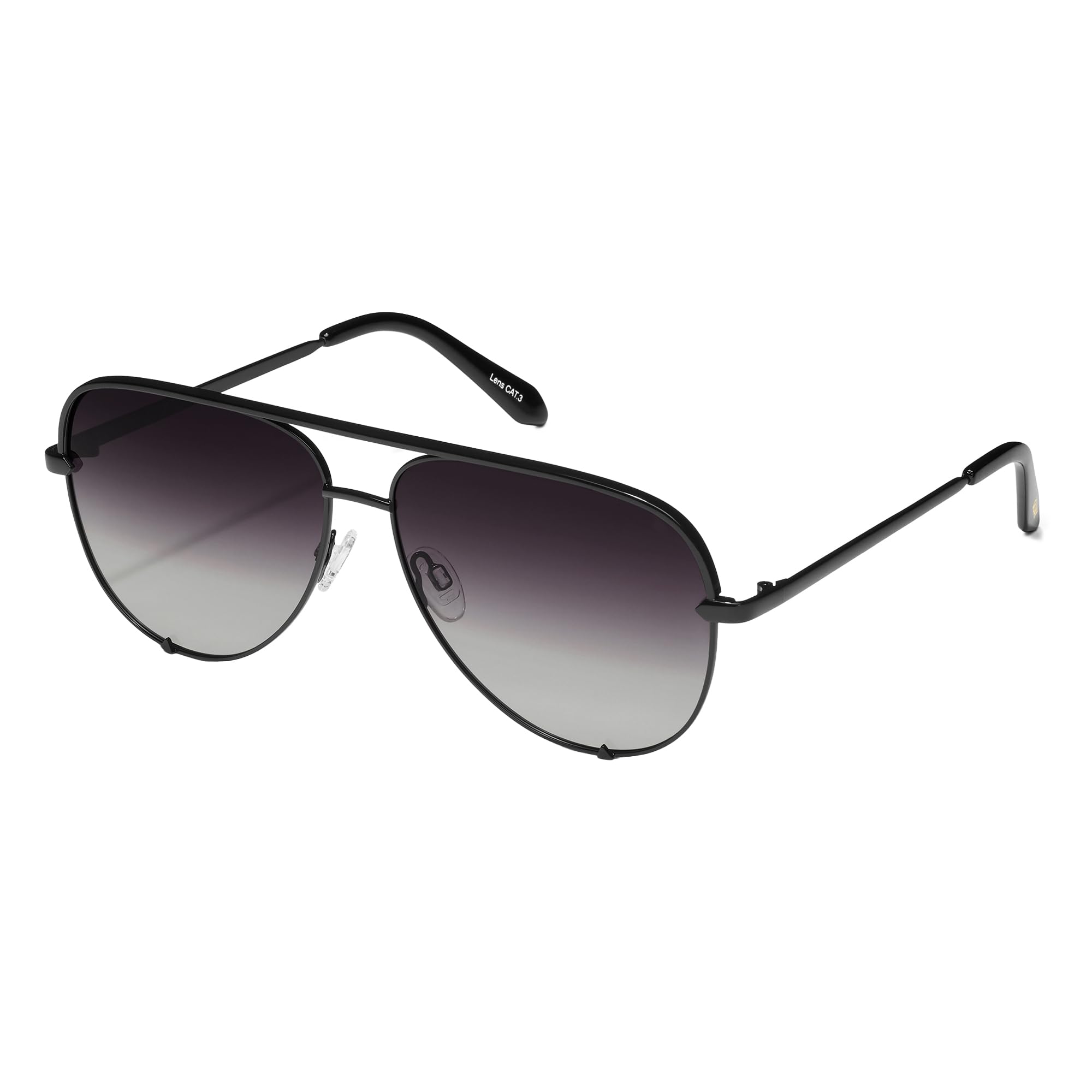 QUAY High Key Extra Large Aviator Sunglasses