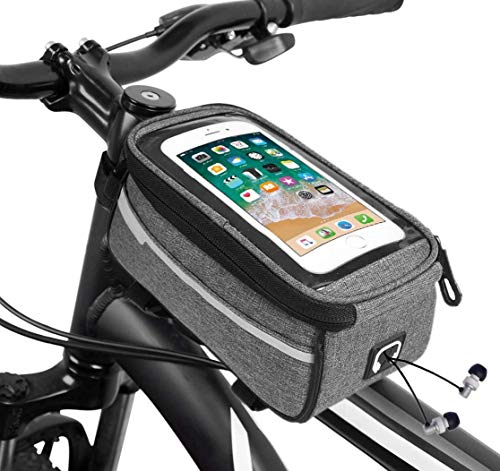 VPlus Bolsa para marco de bicicleta con pantalla táctil impermeable para manillar de bicicleta, marco de 6,8 pulgadas, bolsa para teléfono para todas las bicicletas Cover