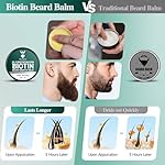 Beard Balm for Men & Conditioning Beard Wax - Made with Castor Oil Natural and Organic Ingredients - Hydrates & Thickens Facial Hair Growth- 2 Ounce Tin (Cedarwood) - Image 2