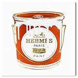 The Oliver Gal Artist Co. Oliver Gal 'French Luxe Paint' Orange Fashion Wall Art Print Premium Canvas 16