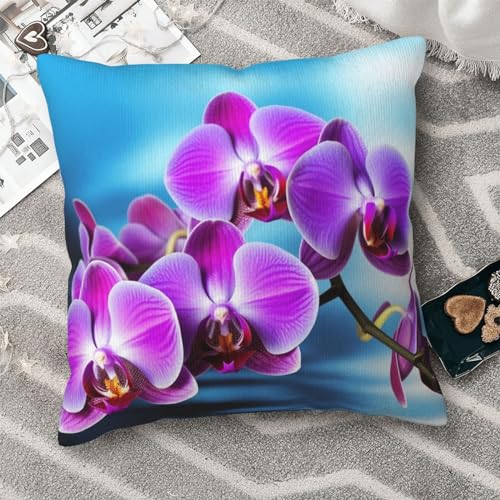 Housses de coussin motif orchidée 50x50 avec impression double face durable