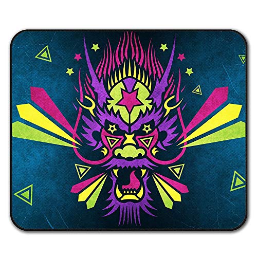 Preisvergleich Produktbild Yanteng-Mauspads, Chinesischer Drache Fantasy Devil Face Rutschfeste Mauspad