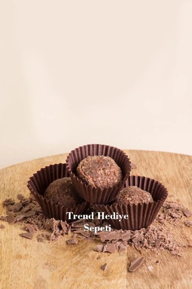 Trend Hediye Sepeti Takribi 200 Adet Mini Boy Kahverengi Truff Çikolata Kağıdı, Lokum Kağıdı, Muffin Kek Kalıbı 30x20 Mm Doğum Günü Parti Dekorasyonu için