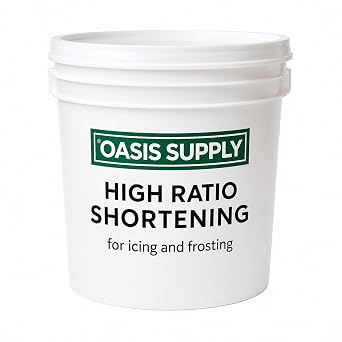 Oasis Supply, High Ratio Flex Cake & Icing Shortening, Zero Trans Fat, Premium Solid Shortening, Golden Style 5 LBS.