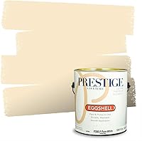Vista 104 de PRESTIGE Pinturas de pintura exterior e imprimación en uno, 1 galón, plano, combinación comparable de Benjamin Moore* Manzanilla*