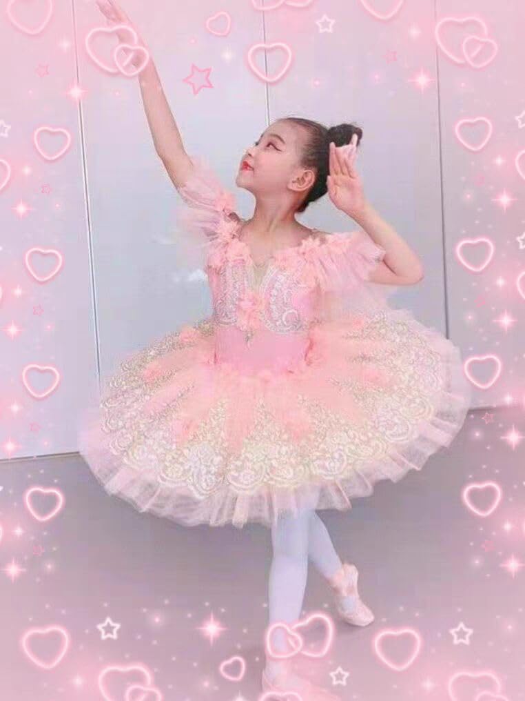 Amazon.com: OTMYIGO Professional Ballet Tutu Girls Ballet Dress for Kids  Pancake Tutu Ballerina Birthday Party Swan Dress Dance Outfits,Green,110 :  Clothing, Shoes & Jewelry