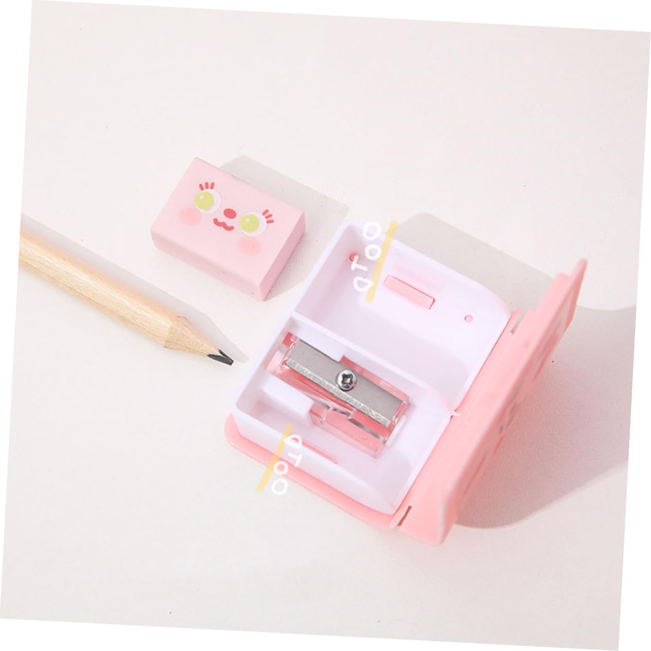 5 Set Temperamatite Manualper Design Carino Per Scuola E Ufficio Facile Usare E Resistente Necessario Per Materiale Scolastico 4 Pezzi*5