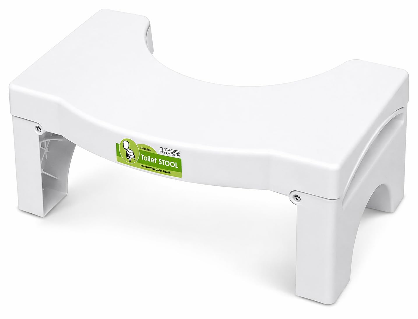 Folding Squatting Toilet Stool | 7 Inch Non-Slip Bathroom Step Stool | Anti Constipation Natural & Comfortable Squat Aid Stool