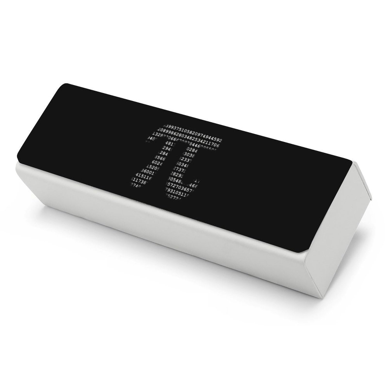 Pi Mathematical Symbol Leather Glasses Case Fashion Hard Shell Portable Sunglass Organizer Eyeglasses Case for Mens Women