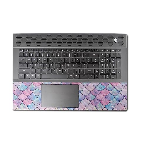 Image of MightySkins Carbon Fiber Skin Compatible With Alienware M18 R1 (2023) Full Wrap Kit - Mermaid Scales | Protective Durable Textured Carbon Fiber Finish | Easy To Apply & Change Styles | Made in the USA