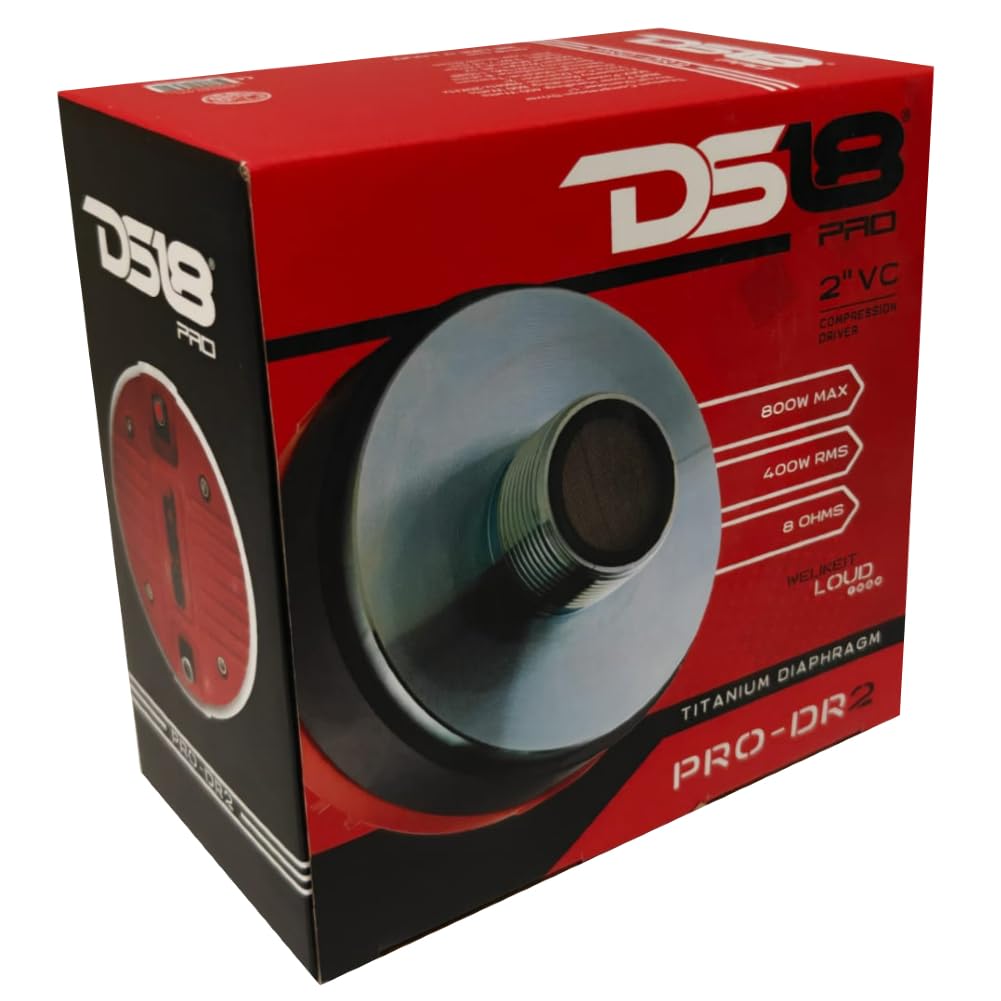 KIT Set pour DS18 Pro-DR2 : 1 Driver de Compression, 400 W RMS, 800 W Max, Filetage pour pavillon de 34 mm, 8 ohms, 110 DB, pour Maison et fête, 1 pièce + condensateur Offert
