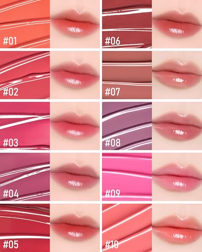 THESAEM Saemmy\'s Ade Shot Tint - Korean Lip Titnt, Water Gel Lip Stain with Plump Glowy Moisturizing Finish, Buildable Radiant Gloss, Long-Lasting Comfort, 0.1 fl.oz. (06 Apple Cinnamon) - Thumbnail 4