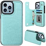 MMHUO for iPhone 13 Pro Case Wallet Magnetic Back Flip Case for iPhone 13 Pro Case for Women Girls...