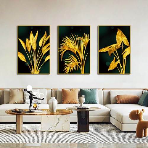 Affiches botaniques et tableau abstrait sur toile pour décoration maison