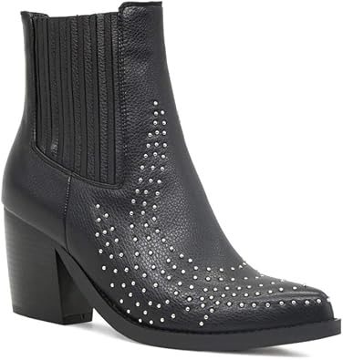 studded heel boots