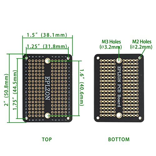 Solderable Breadboard PCB Board Gold-Plated Solder Breadboard for DIY Electronics Projects Apply to Arduino Soldering Projects 3.5"x2.05" (5 Pack + 2 Mini Board, Black) - Image 6
