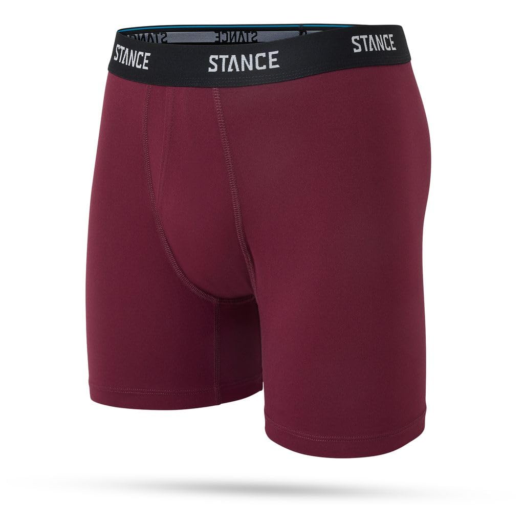 Stance Solid Men's Boxer Briefs Fig Purple Shorts Underwear XL