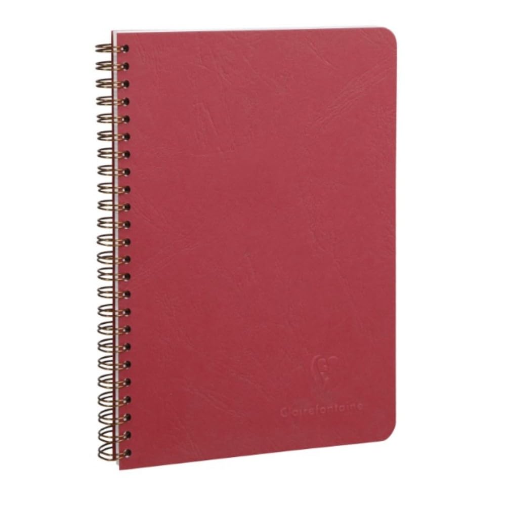 Clairefontaine Age Bag Wirebound Notebook A5 - Squared / Red