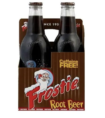 Frostie Soda 12 ounce Glass Bottles (Root Beer, 4)