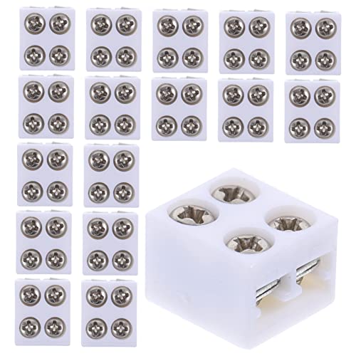 HWJXD 50 Piezas Conector a presión COB LED Tira de luz Conector de batería Conector de batería LED Conectores de Tira LED Kit de Conector eléctrico Plástico