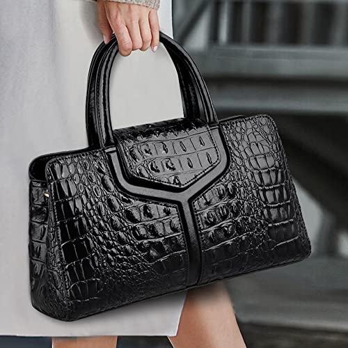 Bolso de mano para mujer ZiMing patrón cocodrilo en cuero sintético miniatura 2