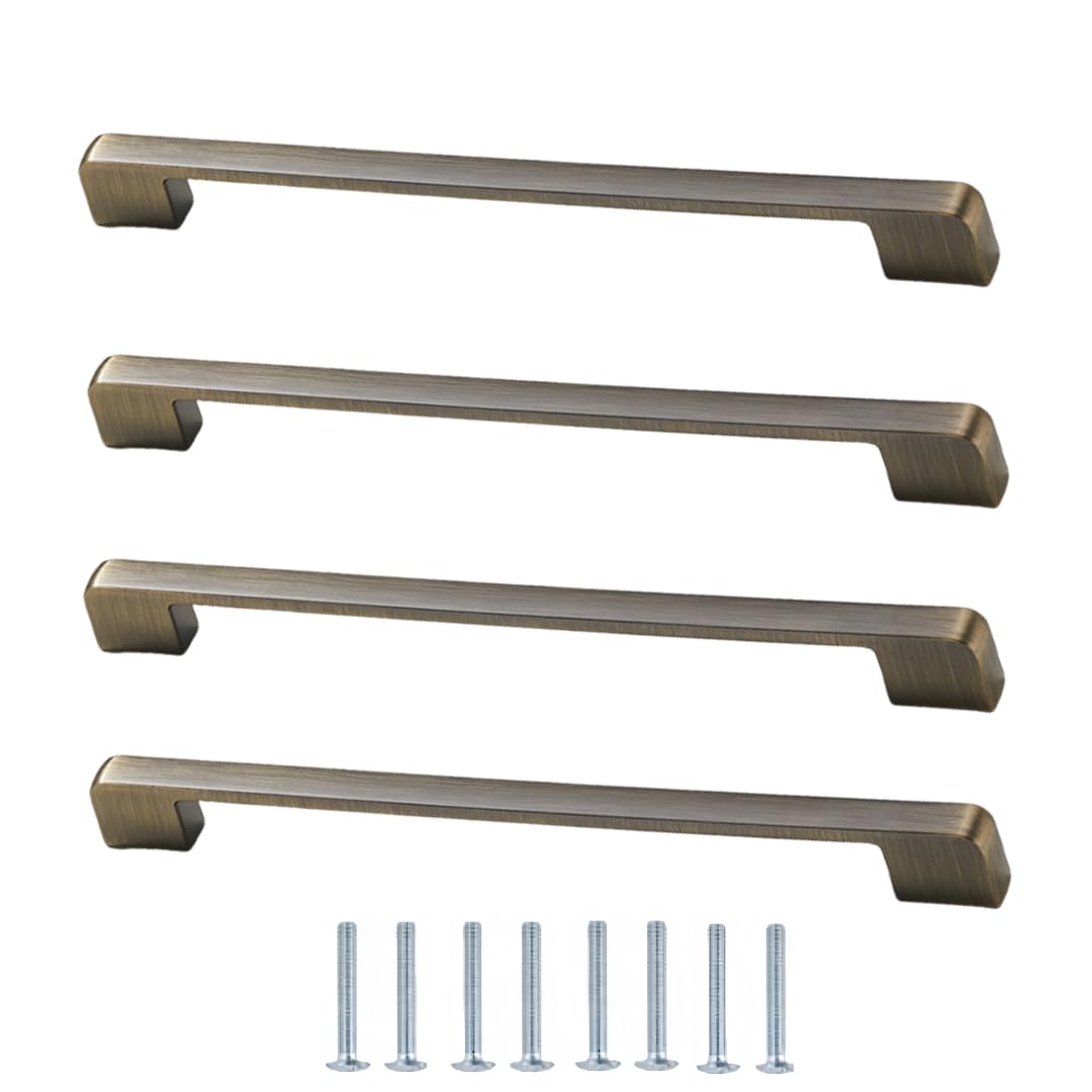 NLQCSXWEP Zinc Alloy Cabinet Bow Handle, Zinc Alloy Cabinet Handles Pack of 4 Multicolor 96-320mm(224mm Matt Blue)