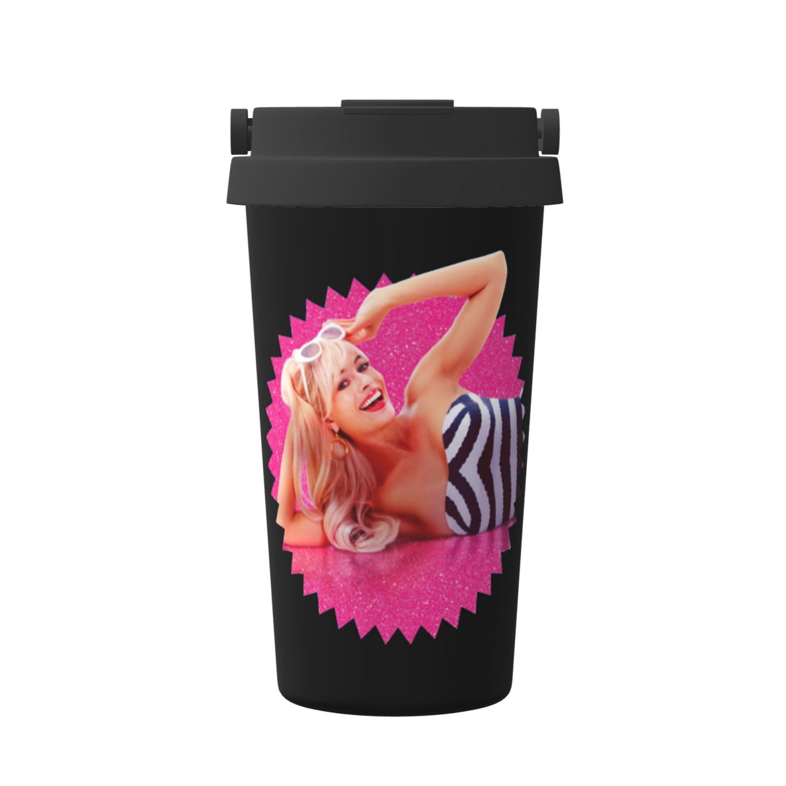 Margot Actors Robbie Insulated Tumbler Stainless Steel Double Wall Vacuum Insulated Mug Insulated Coffee Mug Water Cup