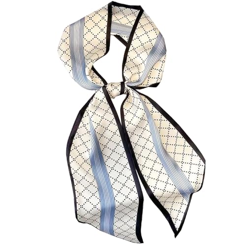 Hexchasty Satin Scarf Head Hair Scarf Silk Feeling Scarf Fashion Neck Scarves for Women Lightweight Purse Scarf for Handbags