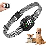 Anti Bark Collars for Dogs, Rechargeable Dog Barking Collar with Vibration & Beep, 8-Level Sensitivity Adjustable, Ip67 Waterproofing, Vibrating Dog Collar for All Breeds Of Dogs 8-120 Pounds