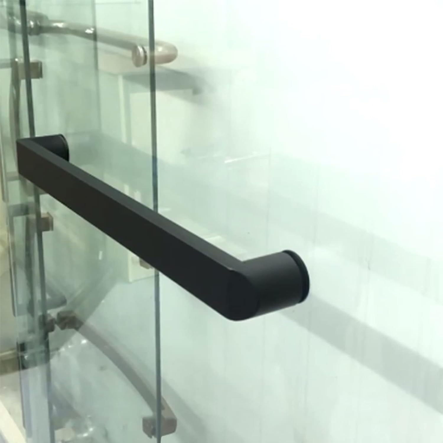 Shower Door Handle Stainless Steel Door Handles Shower Screen Handle Replacement Bathroom Glass Door Knobs for Glass Door Shower Enclosure Grip (Size : 400mm)