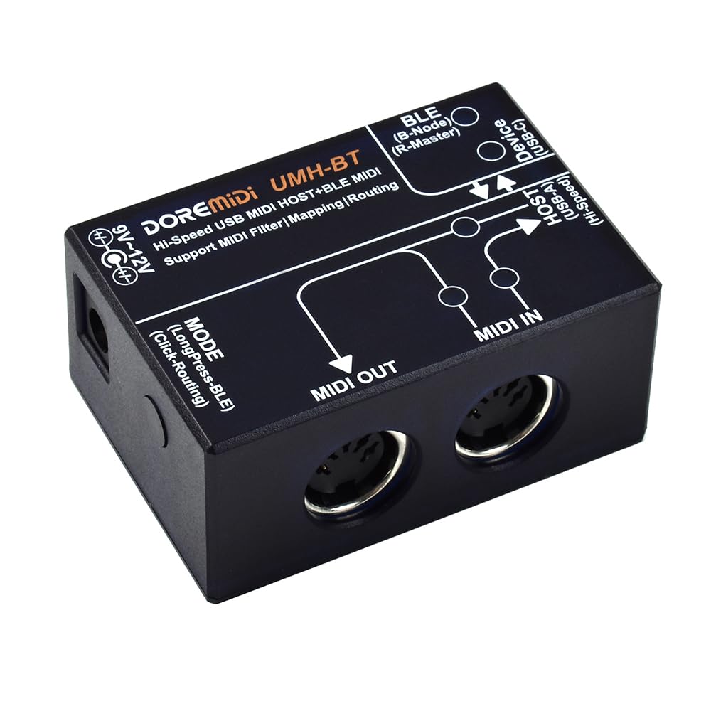 USB HOST BT BLE MIDI de alta velocidad, función USB 2.0, puerto host USB portátil Bluetooth USB MIDI HOST USB-C (UMH-BT)