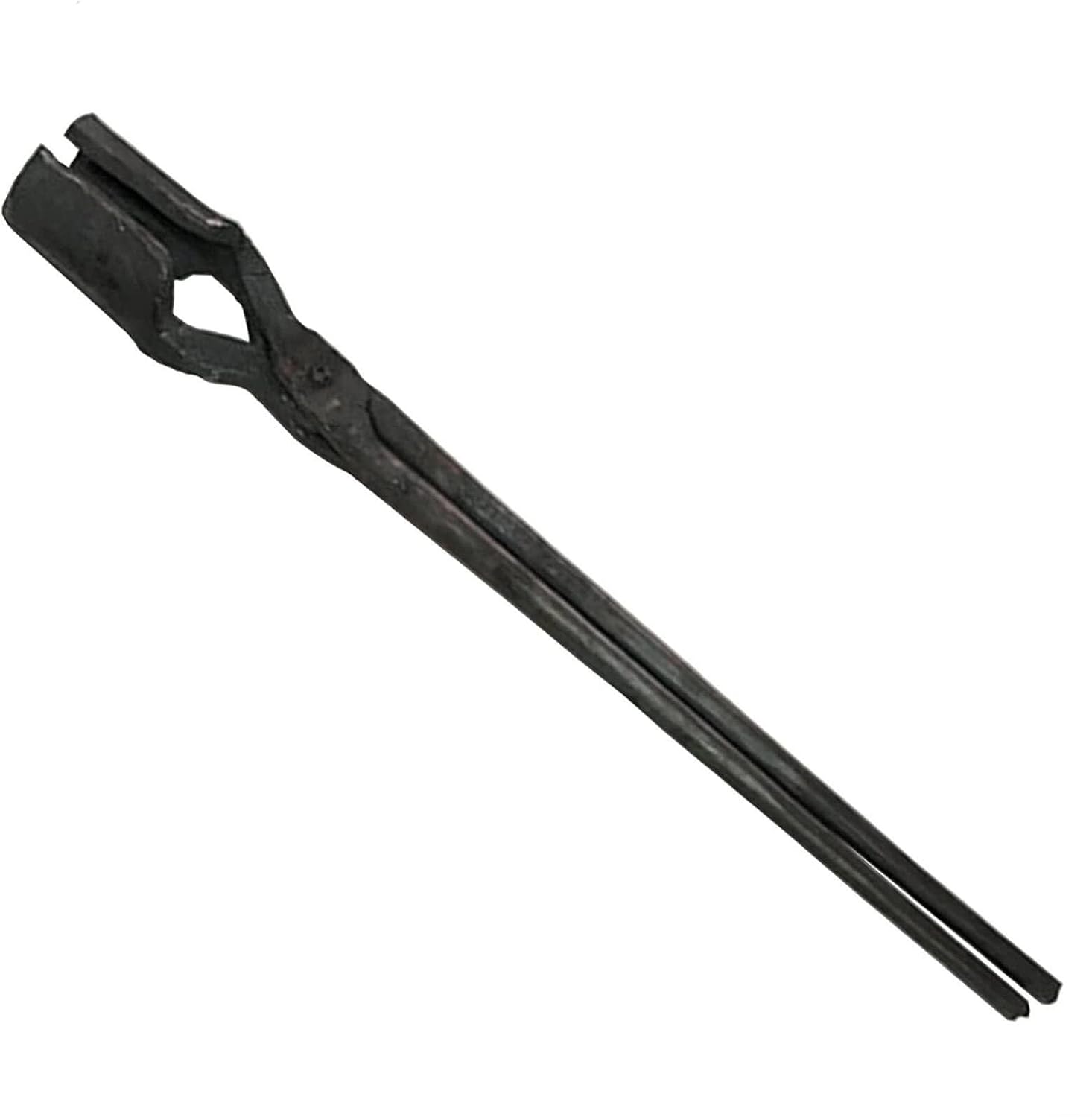 Round Nosed Blacksmith Tongs, 50mm Diameter, Forged Steel, Knife Making & Anvil Tongs