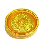 Lego Parts: Dimensions Toy Tag 4 x 4 x 2/3 with 4 Studs (Waves 6-10 Generic Trans. Yellow for Gadgets)