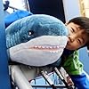 Ryttir Giant 31 Inch Jumbo Shark Plush Pillow, Ultra Soft Huge Shark Stuffed Animal Large Fluffy Blue-Shark Plushies for Cuddling, Christmas Unique Gifts for Boys Girls Adults #3