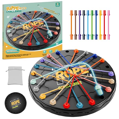 lartoys Rope Untangling Puzzle Game, Educational Strategy Board Game for Kids & Adults,...