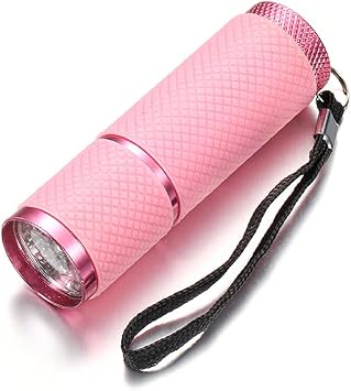 4 Colors UV Flashlight Ultra Violet Light Mini Torch Light Lamp For Epoxy UV Resin Cure Adhesive Glue Jewelry Equipments Tool Pink