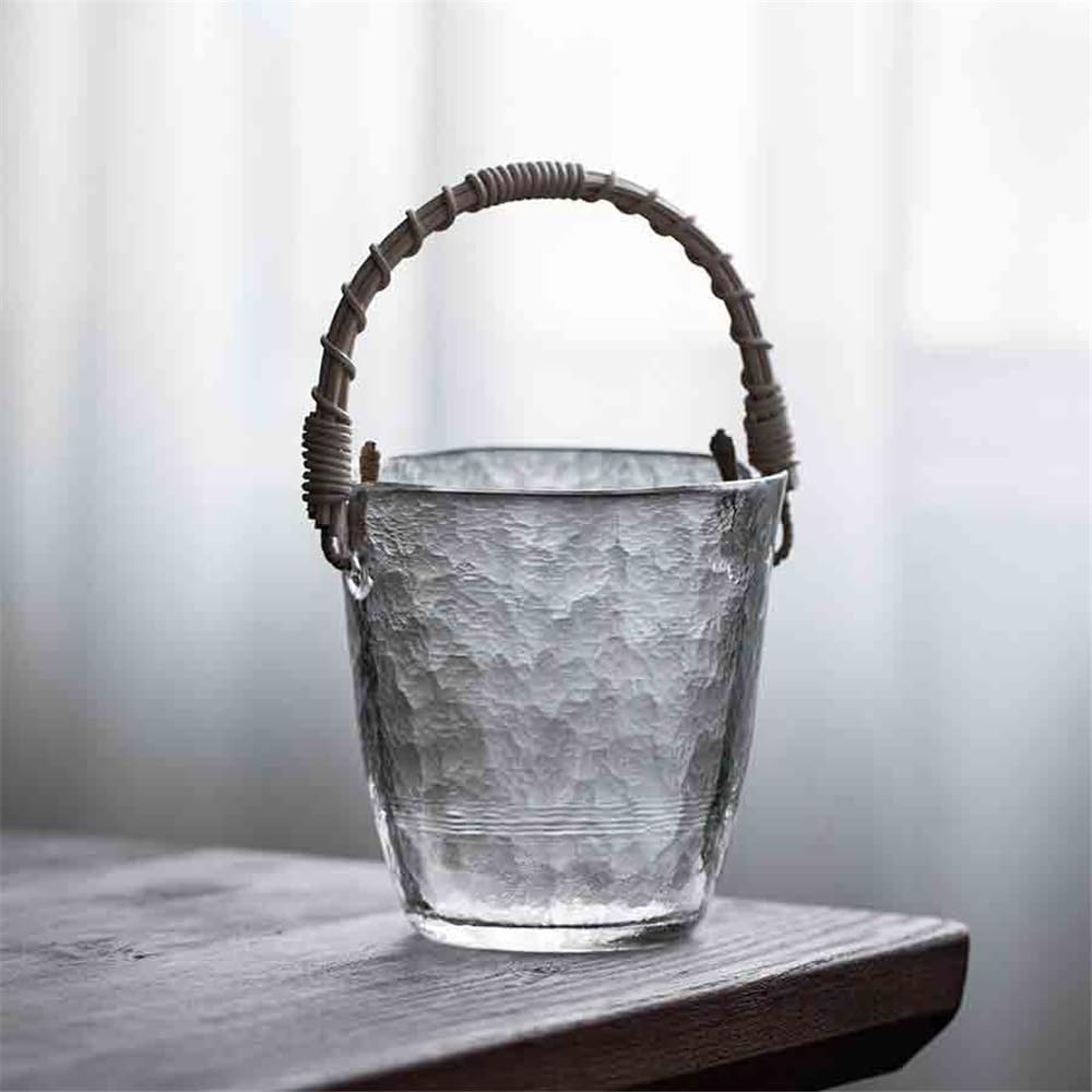 Cubo de champán Cubo de Hielo pequeñoCubo Fruta Vidrio portátil Alta gamaCubo for Cubitos hieloCubo Vino bañera enfriadora de Bebidas