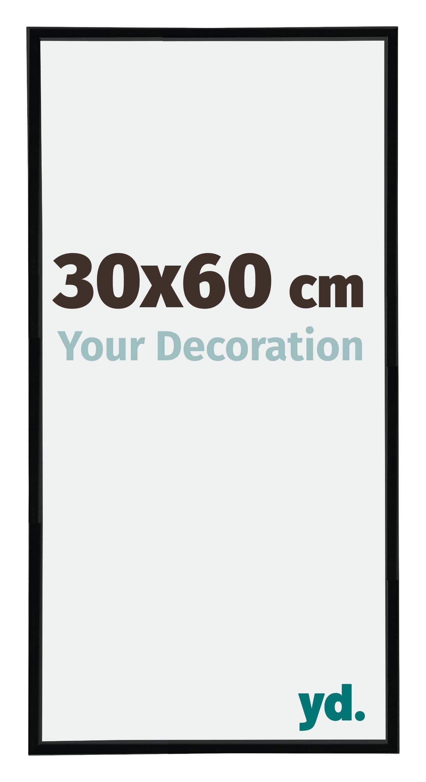 Your Decoration - Picture Frame 30x60 cm - Black High Gloss - Decorative Wall Frame in Plastic with Antireflection - Frame 30x60 - Annecy — image 1