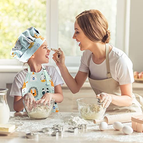 AUBEY 12 Stück Koch-und Backset für Kinder, Backset Kinder und Kinderschürze für 2~6 Jahren, Kinderkochset Chef… – Bild 8